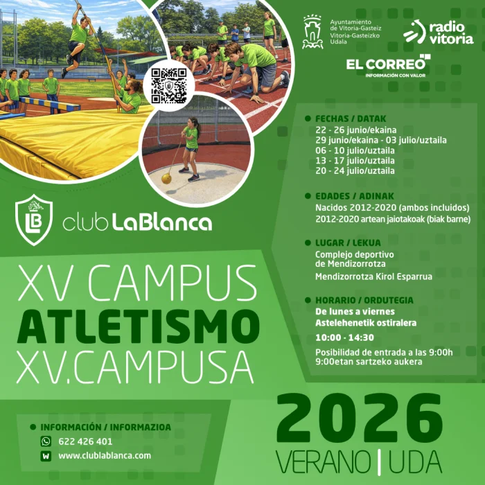 XV CAMPUS ATLETISMO CLUB LA BLANCA 2026 - XV. CLUB LA BLANCA ATLETISMO CAMPUSA 2026 XV CAMPUS ATLETISMO CLUB LA BLANCA 2026 - XV. CLUB LA BLANCA ATLETISMO CAMPUSA 2026